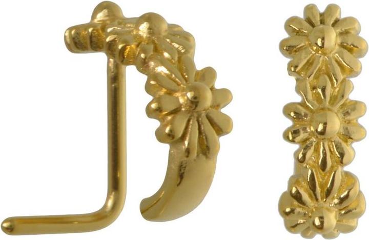 Immagine prodotto Bijouteria Piercing per naso (Acciaio chirurgico 316L, Rivestimento in PVD (colore oro))