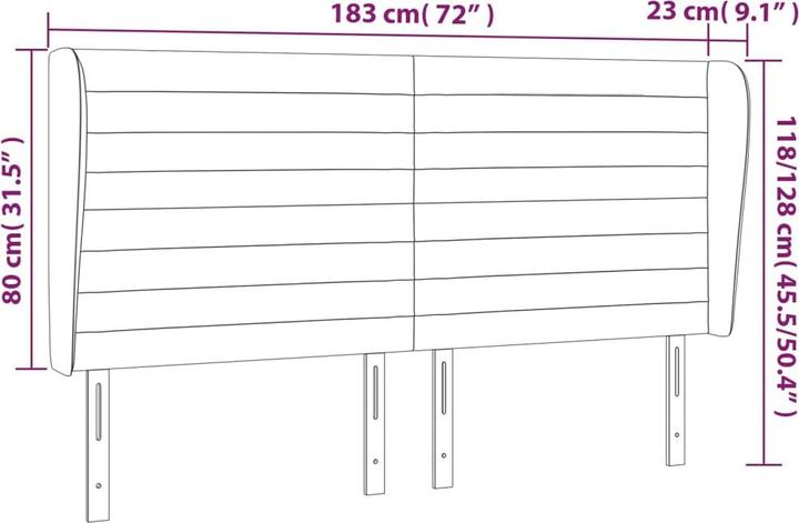 Actual product image VidaXL Eugene (183 x 23 x 88 cm)