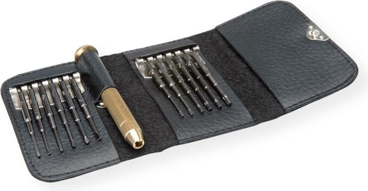 Immagine prodotto Value Set di cacciaviti elettronico mini 12-in-1 (Incavo trasversale, Fessura croce Phillipps (PH), Porta, Torx (TX))