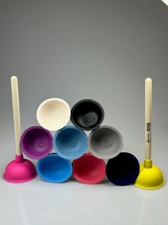 Actual product image De Beer Innovations Drain cleaner plunger and suction cup fluorescent pink (1 pcs.)