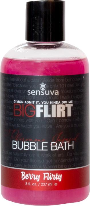 Actual product image Sensuva Big Flirt Pheromone Bubble Bath Berry Flirty 237 ml (237 ml, Bath pearls)