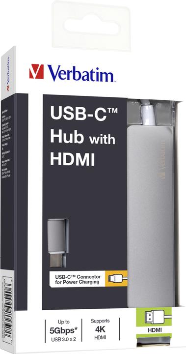 Produktbild Verbatim USB-C Hub with HDMI (USB-C, USB-A, 4 Ports)