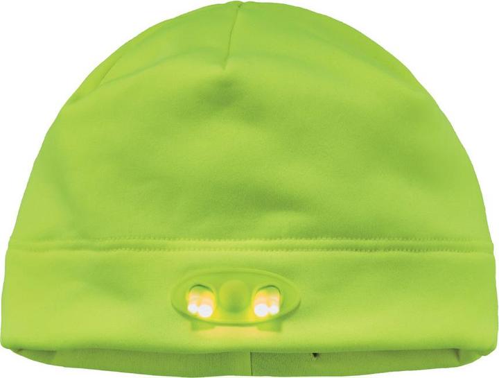 Ergodyne Fleecemütze N-Ferno 6804, mit 4 LEDs, lime (One Size)