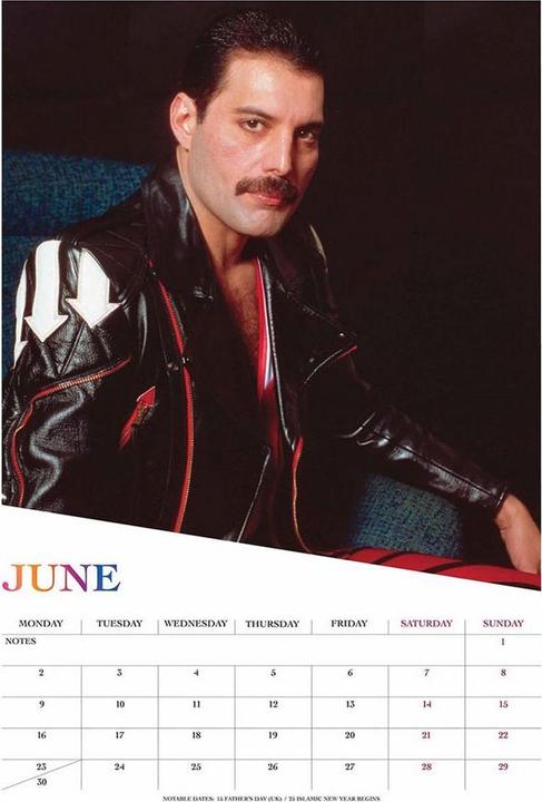 Produktbild Freddie Mercury Wandkalender 2025 A3 (A3, Deutsch)