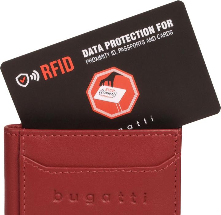 Immagine prodotto Bugatti Secure Slim - Porta carte di credito RFID con tasca portamonete viennese