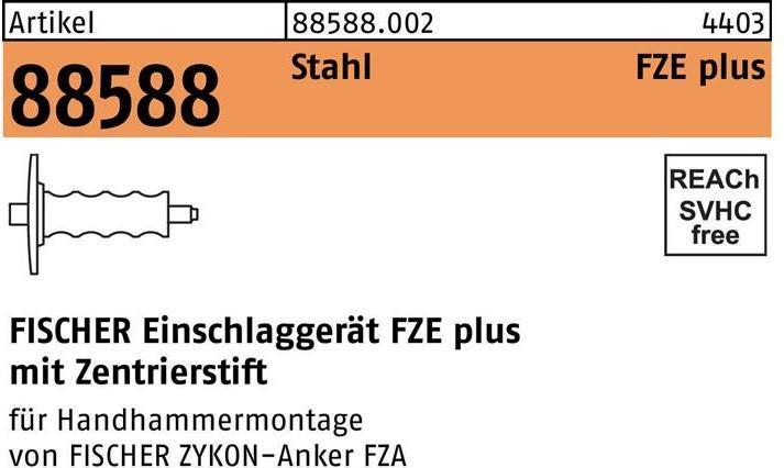 Produktbild Fischer Zykon-Einschlagwerkzeug FZE 18 plus (1 Stk.)