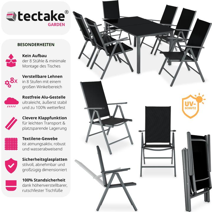 Image du produit tectake Salon de Jardin (150 cm)