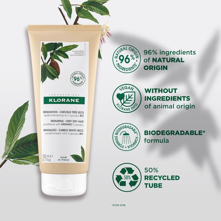 Image du produit Klorane Baume réparateur au cupuaçu BIO (200 ml)
