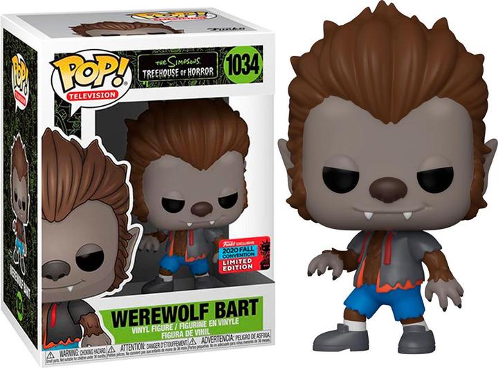 Actual product image Funko Pop! The Simpsons : Werewolf Bart (1034) Exclusive