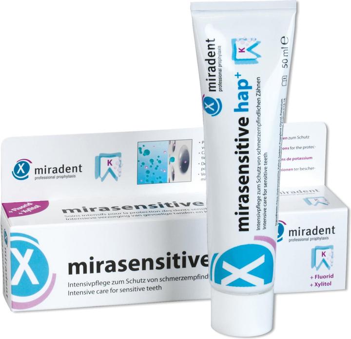Produktbild Miradent Mirasensitive hap+ Intensivpflege (50 ml)