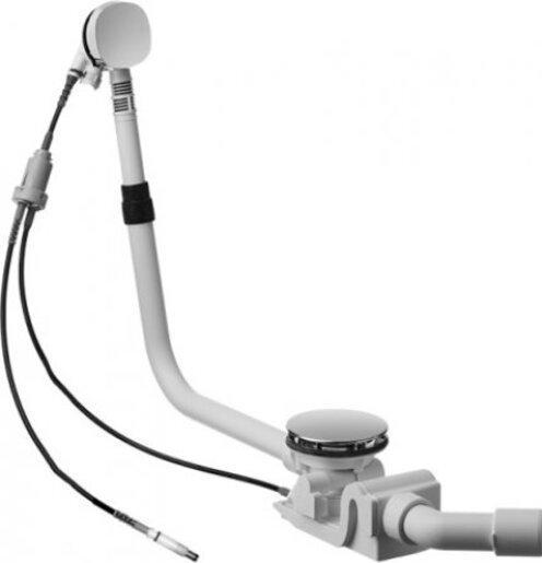 Produktbild Duravit Ab-/Überlaufgarnitur QUADROVAL m Wanneneinlauf für Shower & Bath chrom (Überlaufgarnitur, 1 1/4")