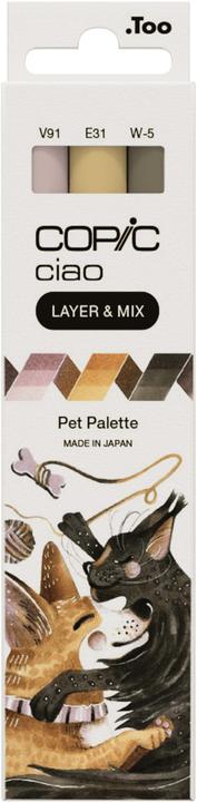 Image du produit Copic CIAO - Marqueurs (B-95 Light Grayish Cobalt, W-5 Gris chaud No. 5, E-31 Brick Beige, 6 mm, 3 x)