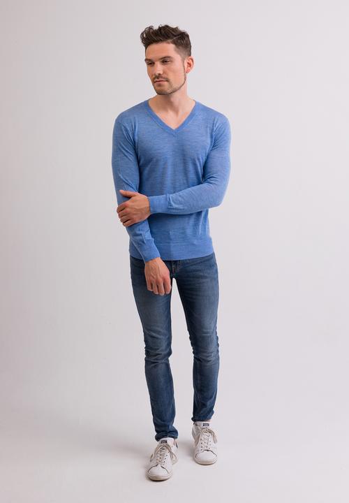 Actual product image Cash-Mere Kaschmir V-Ausschnitt Pullover (XL)