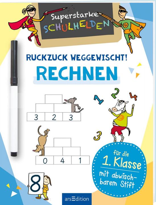 Produktbild Superstarke Schulhelden - Ruckzuck weggewischt! Rechnen (Deutsch, Dunja Schnabel, 2020)