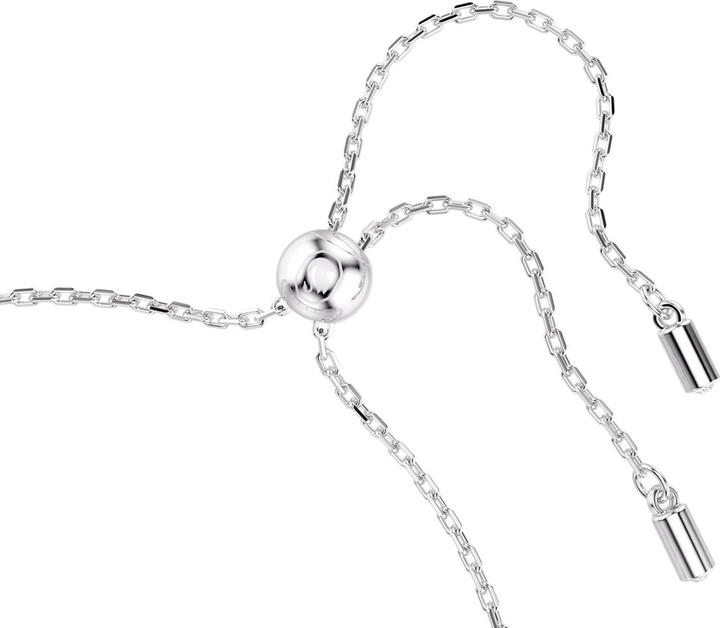 Immagine prodotto Swarovski x Ariana Grande Armband Kristallperle Rundschliff Weiss Rhodiniert (24 cm, Metallo Swarovski)