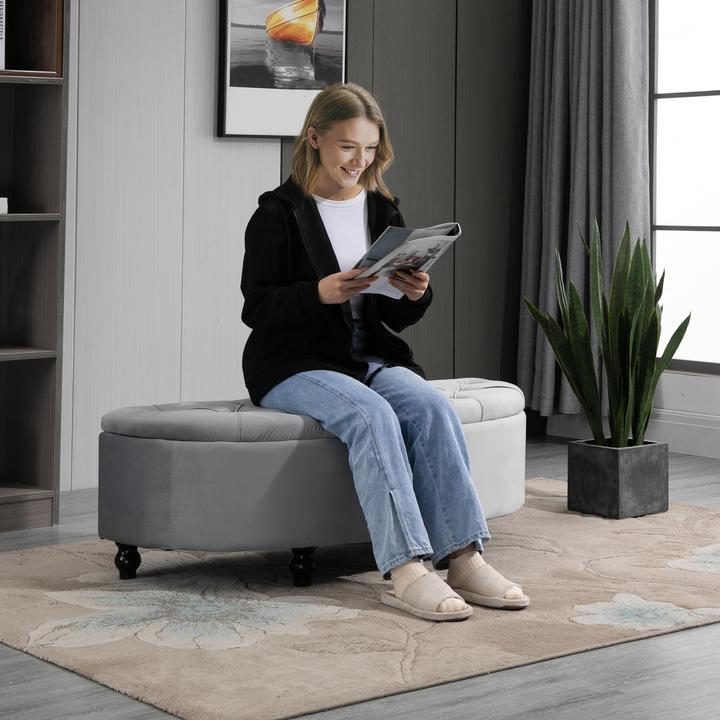 Image du produit Homcom Banc avec espace de rangement (120 cm)