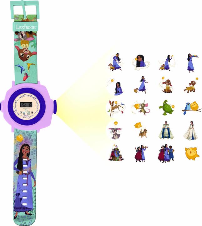 Immagine prodotto Lexibook Orologio digitale da proiezione Disney Wish (DMW050WI) (Orologio digitale)