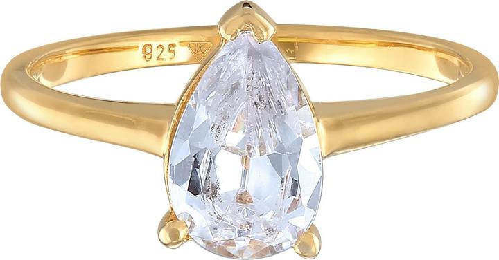 Produktbild Elli Cocktailring, Kristall Ring, Tropfen (52, 925 Silber)