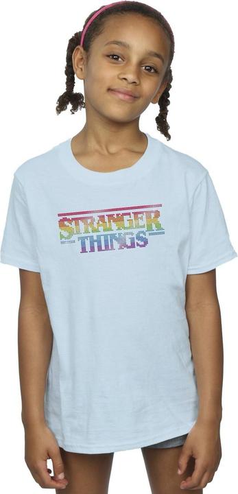 Immagine prodotto Netflix Stranger Things Rainbow Dot Logo Maglietta Ragazze (128)
