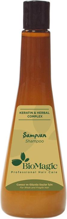 Biomagic Shampoo für schwache und spröde Haare mit Keratin 300 ml - Biomagisch (300 ml, Flüssiges Shampoo)