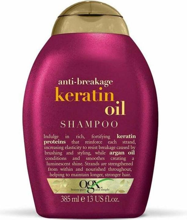 Immagine prodotto Ogx Shampoo contro la rottura dei capelli all'olio di cheratina 385 ml (385 ml, Shampoo liquido)