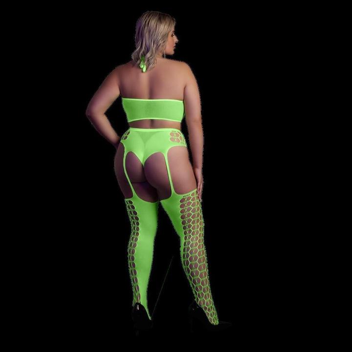 Produktbild Ouch! Two Piece with Crop Top and Stockings (XL, XXL, 3XL)