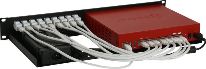 Actual product image Rackmount.IT 1.3U/2U 9 x RJ-45, f/ WatchGuard Firebox T70 (Network Accessories)