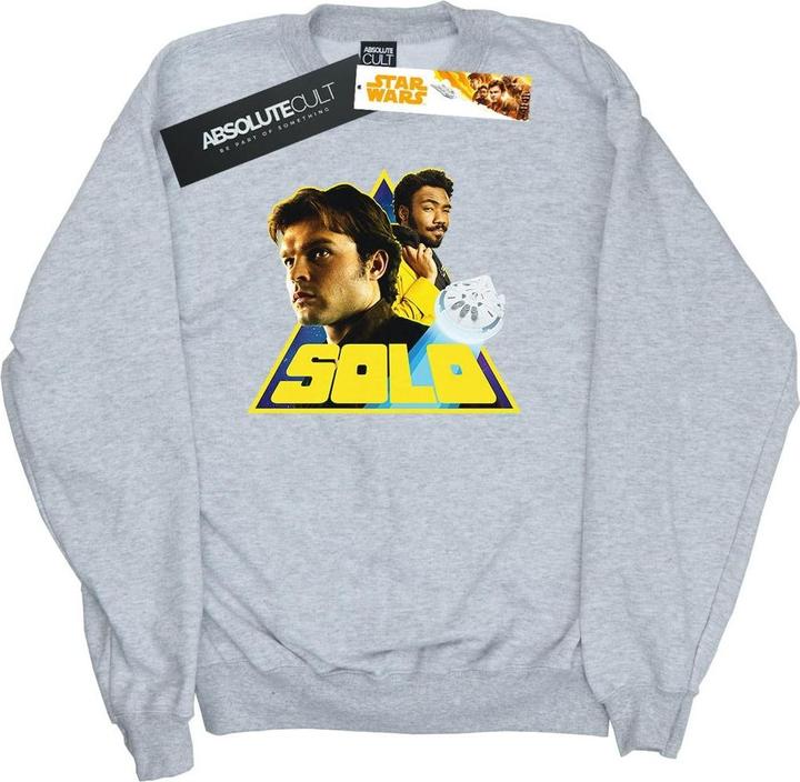 Actual product image Star Wars Mens Solo Retro Triangle Sweatshirt (M)