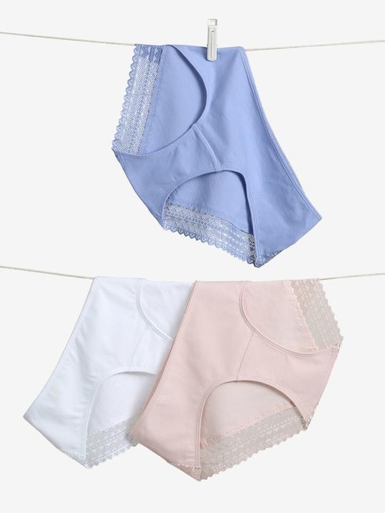 Actual product image Vertbaudet Bio-Kollektion: 3er-Pack Umstands-Slips mit Spitze (42, pack of 3)
