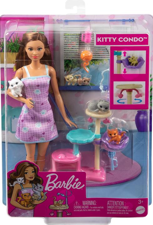 Immagine prodotto Barbie Set da gioco per bambole e gattini con accessori