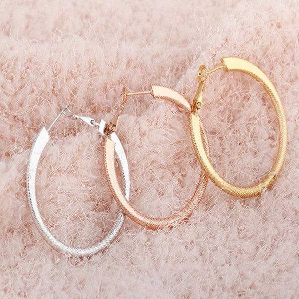 Image du produit Hermex Boucles d'oreilles de luxe en platine - Platine (Alliage de cuivre)