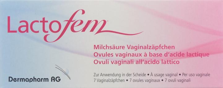 Produktbild Lactofem Milchsäure Vaginalzäpfchen (193.20 ml, Vaginalzäpfchen)