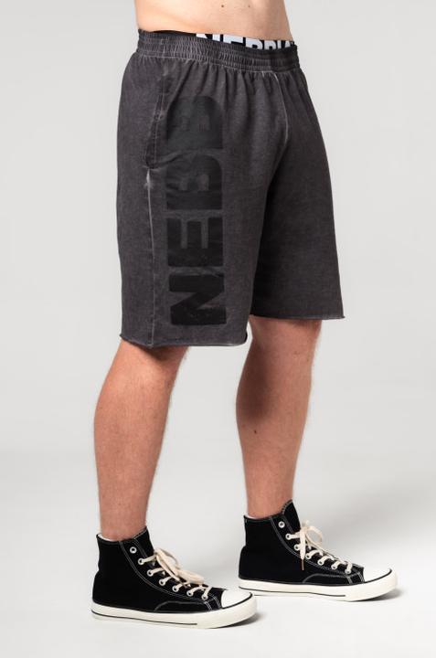 Actual product image Nebbia Washed-off Sweatshorts 367 - black (XXL)
