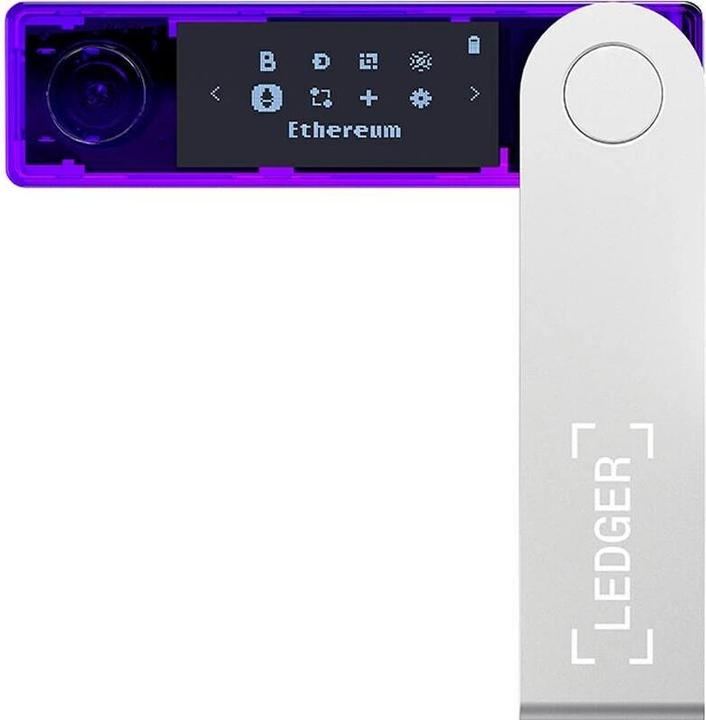 Actual product image Ledger Nano X - Purple (Dogecoin, Dash, Bitcoin, Litecoin, Ethereum Classic)