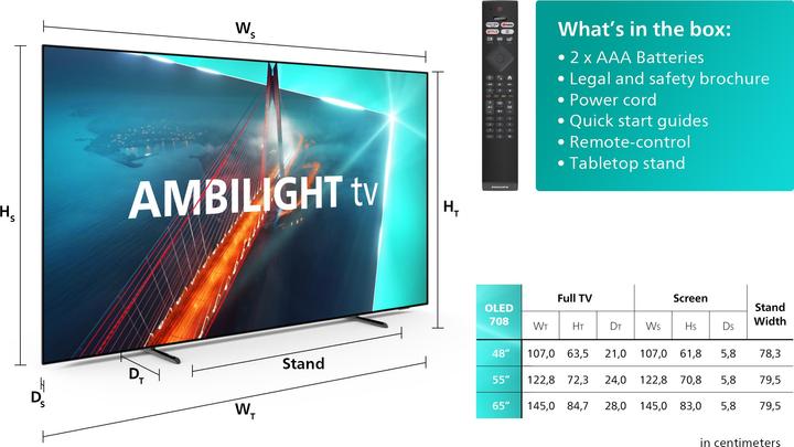Immagine prodotto Philips 48OLED708/12 (48", OLED, 4K, 2023)