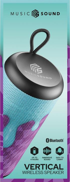 Immagine prodotto Music Sound Vertical Speaker Bluetooth 5W Fluid (4 h, Batteria ricaricabile)