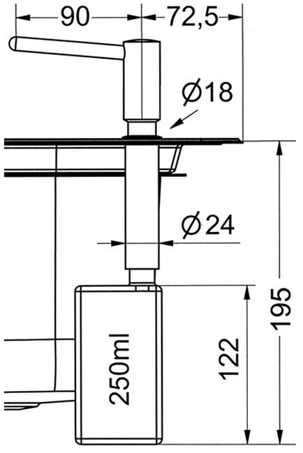 Produktbild Franke Spülmitteldispenser Novita
