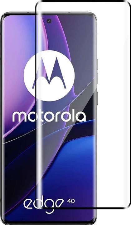Screenguard Motorola Edge 40 Full Screen Panzerglas Schutzfolie 2.5D 9H (1 Stück, Motorola Edge 40)