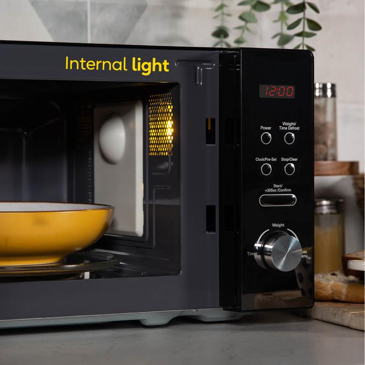 Actual product image Russell Hobbs RHM2076B – 20-Liter-Digitale Mikrowelle, 800 W, Schwarz (CH plug, 20 l)