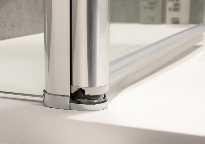 Actual product image Dusbad Shower enclosure / shower enclosure Vital 2 two-part swing door left, side panel right (75 cm, 75 cm)