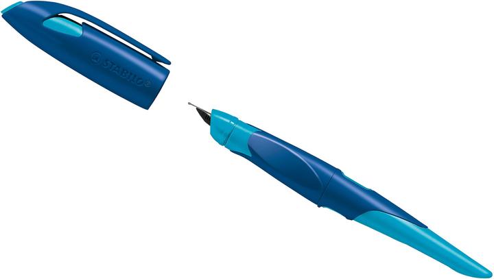 Produktbild STABILO EASYbirdy ergonomischer Schulfüller für Rechtshänder Anfänger-Feder (Azur, Mitternachtsblau, 1 x)
