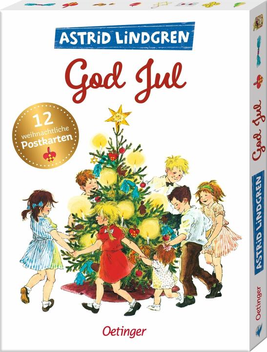 Produktbild Astrid Lindgren God Jul - 12 wunderschöne Weihnachtskarten (12 Stk.)