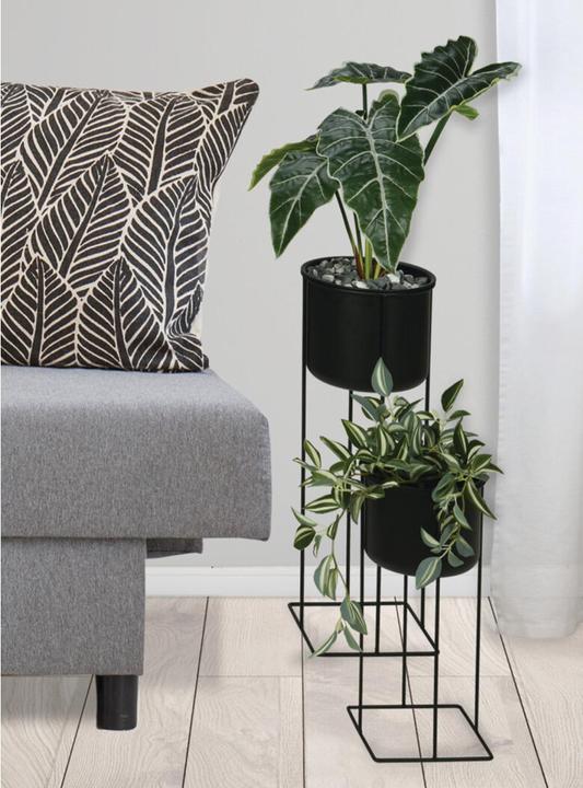 Actual product image Casativo Metal flower pot stand, set of 2
