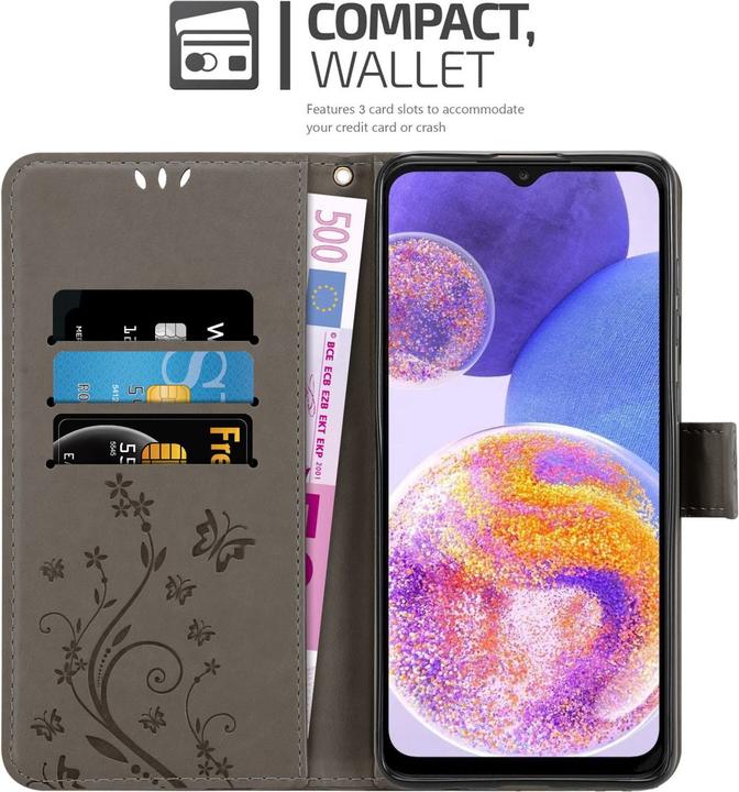 Image du produit Cadorabo Flower Book Housse pour Samsung Galaxy A23 4G (Samsung Galaxy A23)
