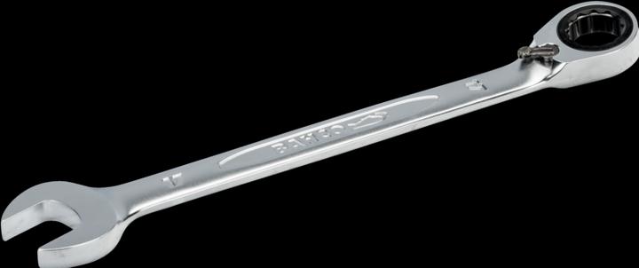 Immagine prodotto Bahco Chiave ad anello a cricchetto da 17 mm, cromata, 226 mm (17 mm)