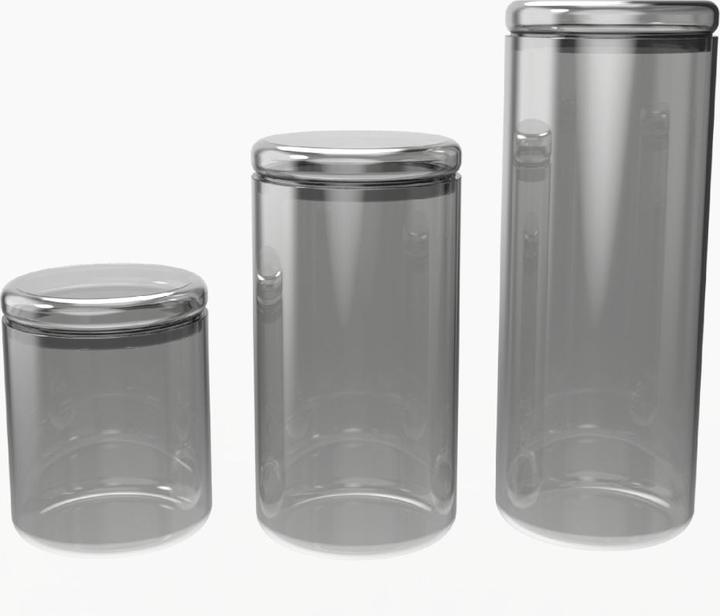 Actual product image Nuts Storage jar glass 850 ml smoke (0.85 l)