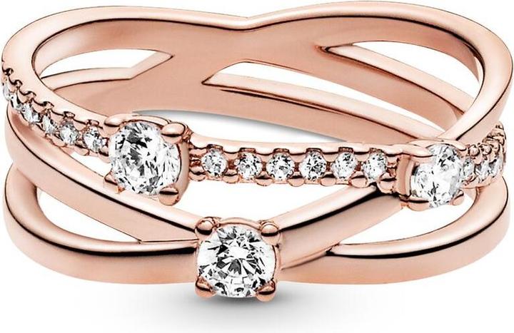 Immagine prodotto Pandora Anello a tripla fascia scintillante rosa (50)