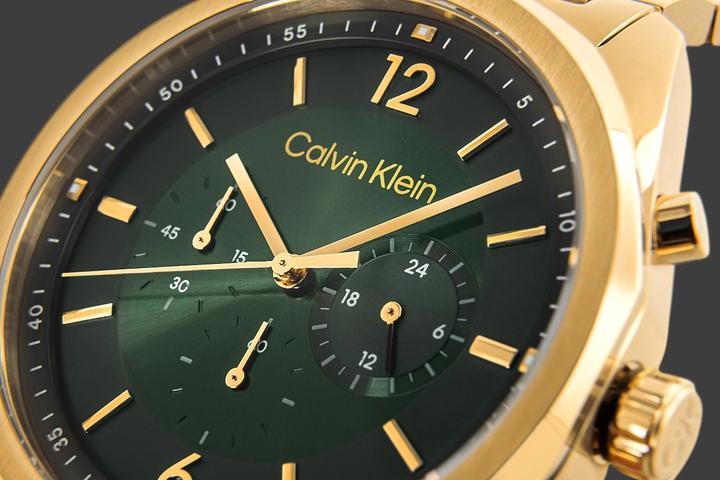 Produktbild Calvin Klein CK25200266 Force Heren Horloge - Mineraalglas - Staal - Goudkleurig - 45 mm breed - Quartz - V
