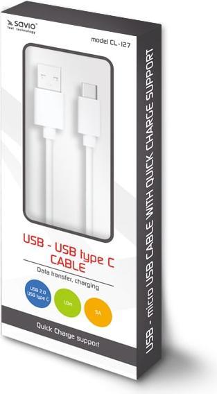 Immagine prodotto Savio CL-127 Cavo USB USB 2.0 Mini-USB B Micro-USB B (1 m, USB 2.0)
