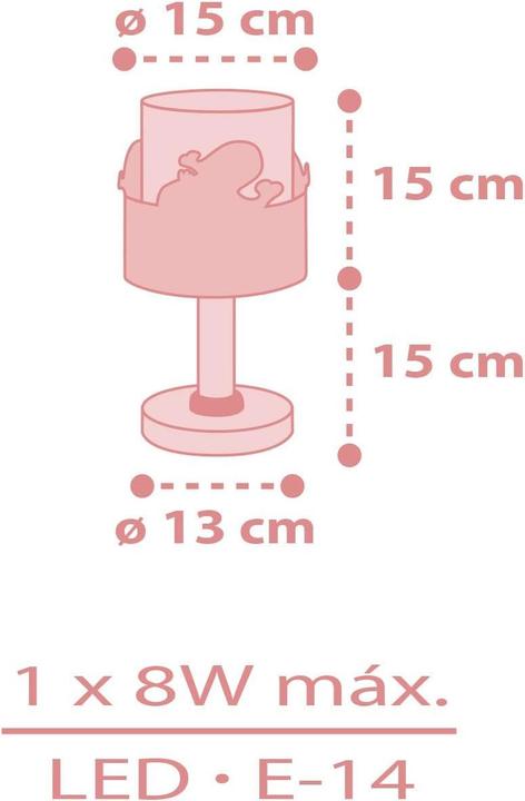 Image du produit Dalber Lampe de table Whale Dreams Rose